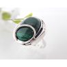Ring Silber 925 Malachit grün ss143