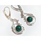 Ohrhänger Silber 925 Malachit grün sm156