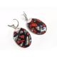 Ohrringe Silber 925 Koralle Onyx Muschel kl137