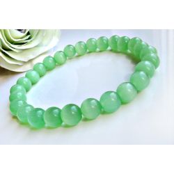 Armband Naturstein Kristall Perlen grün Gummizug fa141