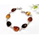Bernstein Armband Silber 925 18cm bb331