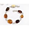 Bernstein Armband Silber 925 18cm bb334