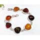 Bernstein Armband Silber 925 18cm bb333