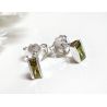 Ohrstecker Silber 925 Olivgrün sb288