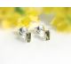 Ohrstecker Silber 925 Olivgrün sb288