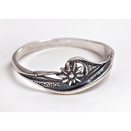 Ring Silber 925 Blumenring SR104