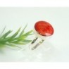 Ring Koralle rot Silber 925 16,5mm KL42