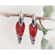 Ohrstecker mit Koralle Silber 925 Silberschmuck kl145