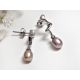 Perlen Ohrstecker Silber 925 altrosa sb60