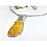 Bernstein Collier 45cm Kette Silber 925 DC80
