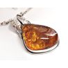 Bernstein Collier 46cm Kette Silber 925 CR07