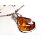 Bernstein Collier 46cm Kette Silber 925 CR07