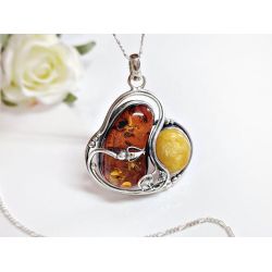 Bernstein Anhänger Silber 925 ba947