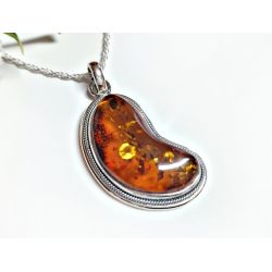 Bernstein Anhänger Silber 925 Bernsteinschmuck ba958