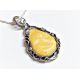 Bernstein Anhänger gelb Silber 925 ba951