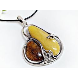 Bernstein Anhänger Silber 925 BA963