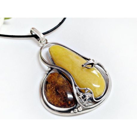 Bernstein Anhänger Silber 925 BA963