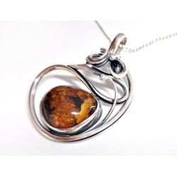 Bernstein Anhänger Silber 925 BA964