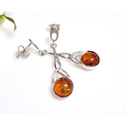 Bernstein Ohrstecker Silber 925 cb65