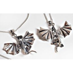 Drache Halskette Anhänger Silber 925 SH05