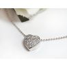 Collier Silber 925 Halskette Herz SP372