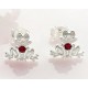 Silberschmuck - Ohrstecker Frosch Silber 925 ( AK64)