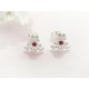 Silberschmuck - Ohrstecker Frosch Silber 925 ( AK64)