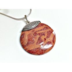 Anhänger Silber Koralle 925 kl408