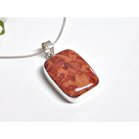 Anhänger Silber Koralle 925 kl414