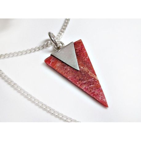 Anhänger Silber Koralle 925 kl403