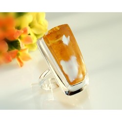 Bernstein Ring Silber 925 18mm HC58