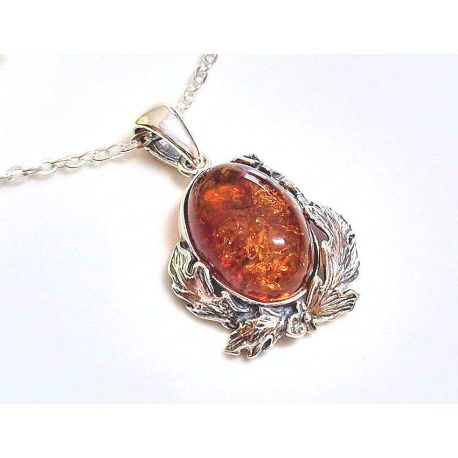 Bernstein Anhänger Silber 925 BA978