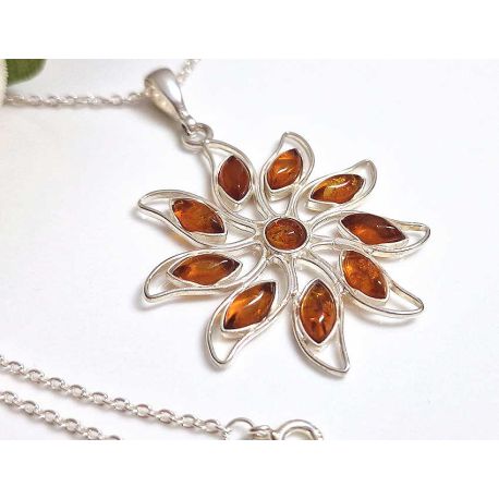 Bernstein Anhänger Silber 925 BA980