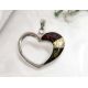 Bernstein Herz Anhänger Silber 925  BA984