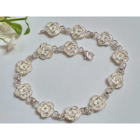 Armband  Silber 925 Rosen SG239