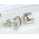 Ohrstecker Silber 925 Granat Saphir sb289