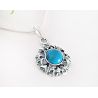 Türkis Anhänger Silber 925 blau GZ316