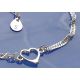 Armband Silber mit Herz 17-20cm Silber 925 sg164