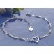 Armband Silber mit Herz 17-20cm Silber 925 sg164