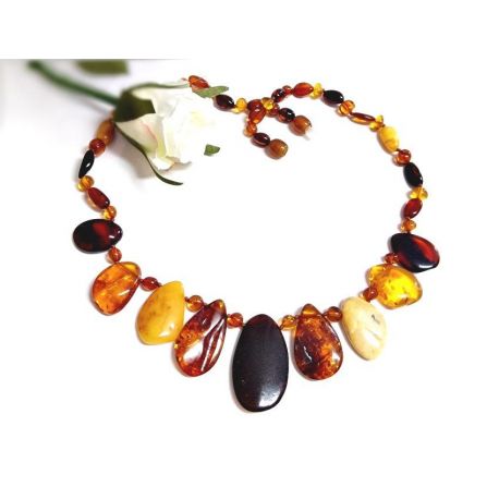 Bernsteinkette Bernstein Collier Halskette DC34-1