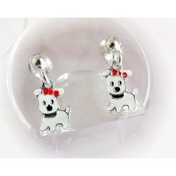 Kinder Ohrstecker Silber 925 Hund AK49