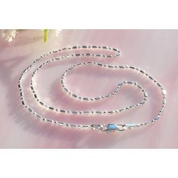 Kette Silber 925 Punkt-Strich 40 - 70cm KB26