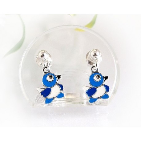 Kinder Ohrstecker Silber 925 ENTE AK47