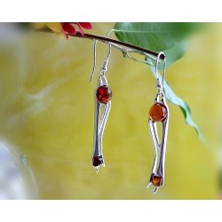 Bernstein Ohrringe Silber 925 BH59