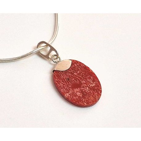 Anhänger Silber Koralle 925 kl402