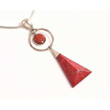 Anhänger Silber Koralle 925 kl417