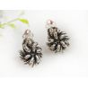 Ohrclips Silber 925 Silberschmuck Blume sx128