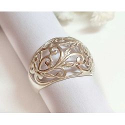 Damen Ring Silber 925 Blumen SR112