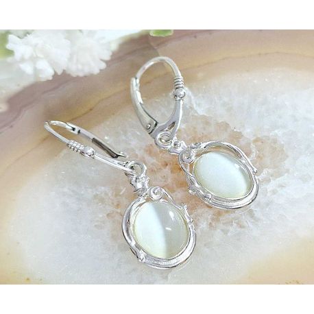 Ohrhänger Silber 925 oval MT127