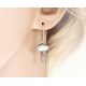 Ohrhänger Silber 925 weiß lila MT126